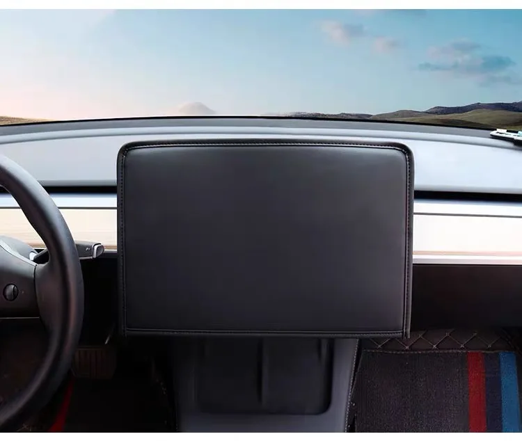 16-Zoll Mittelkonsolen-Bildschirmschutzabdeckung für Tesla Model 3 / Y / YL 2026 Anti-UV Sonnenschutz Navigationsdisplay Staubschutz – Detail 13