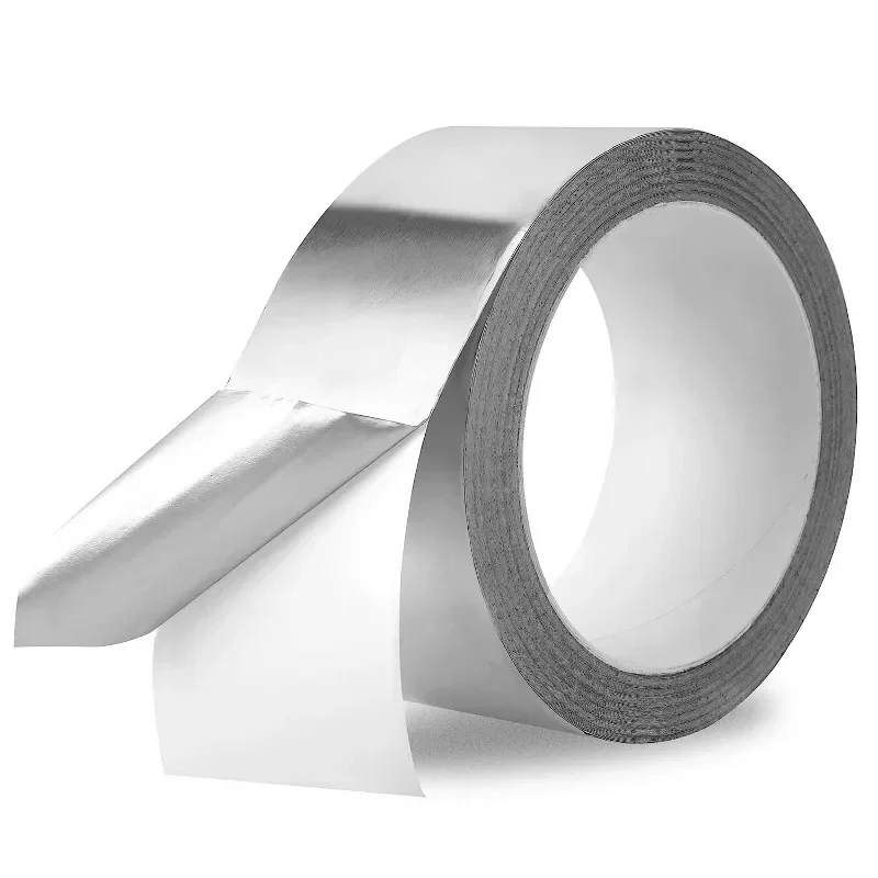 Adhesive Sealing Foil High Temperature Resistance Aluminum Foil Tape Pipe Repair Tape Heat Insulation Kitchen Accessories