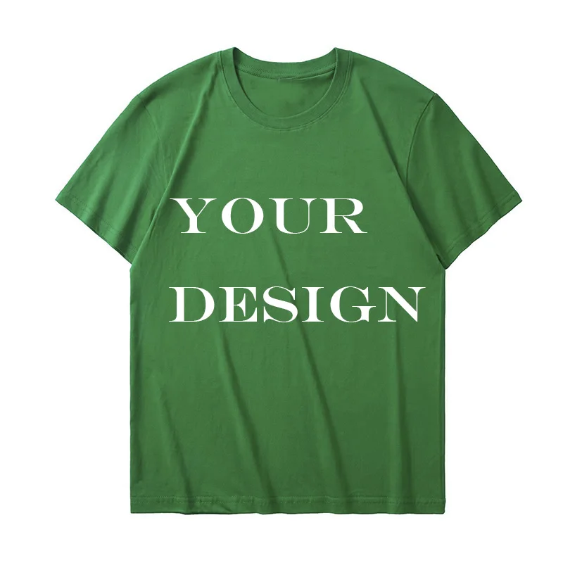 Custom T-shirt Design Your Own Text Logo Image Printed Tshirt DIY Cotton Short Sleeve Men Women Personalized T Shirts Gifts