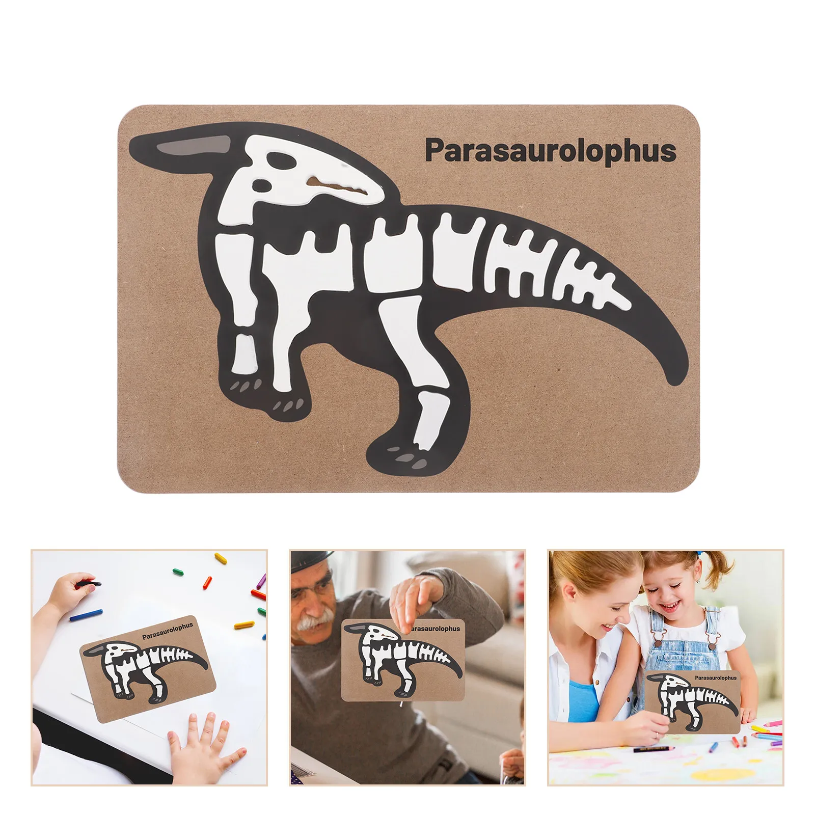 

Dinosaur Fossil Puzzle Wooden Stegosaurus 3D Buildable Educational Puzzle for Cognitive Skills Fine Motor Development Toddlers