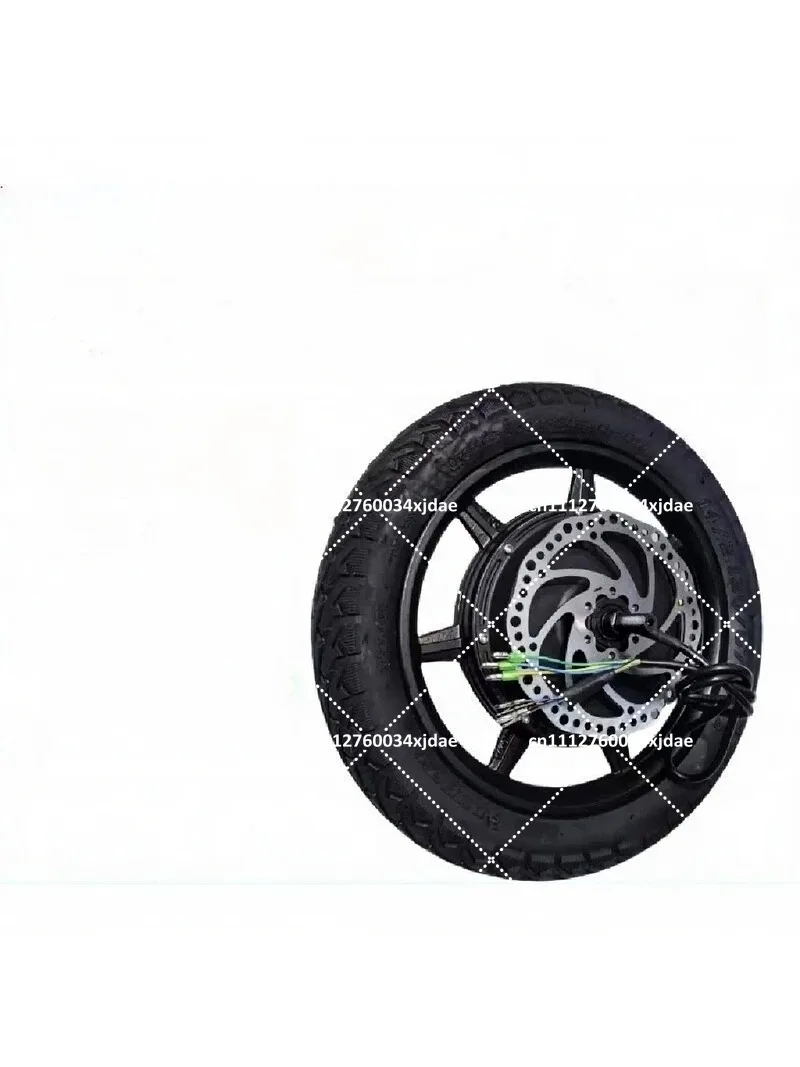 14 Inch 48V 250W-500W Gearless Hub Motor IP65 Waterproof Silent Pure Copper Core for Folding E-Bike Cargo Scooter Urban Commute