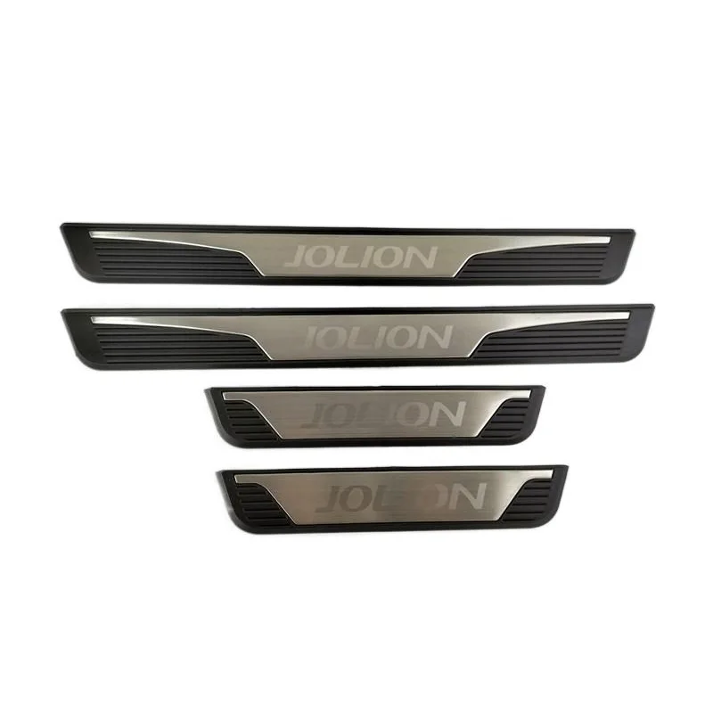 

4 шт. пластик из нержавеющей стали для 2021 2022 2023 Haval JOLION, педаль порога автомобиля, приветственная накладка с блестками