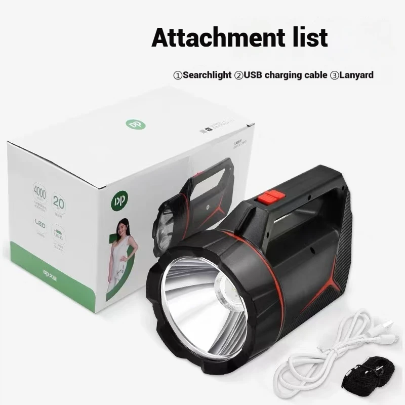 High power searchlight USB Rechargeable led flashlight 8000 lumintop Torch light Waterproof Outdoor Work light for work&camping