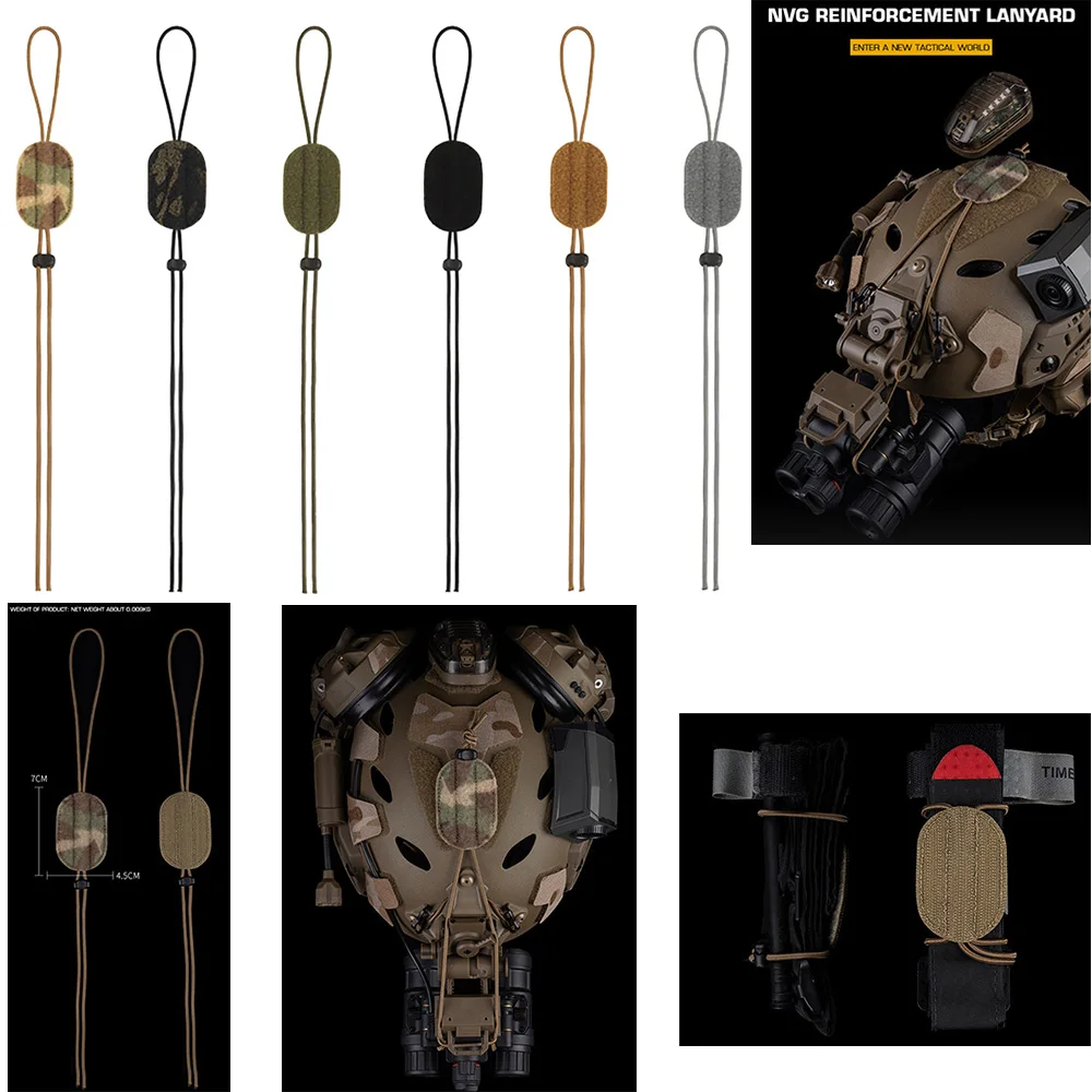 

Охотничье спортивное устройство ночного видения на открытом воздухе, армированное веревочное оборудование, простое использование, эластичная подвесная веревка, аксессуары для шлема