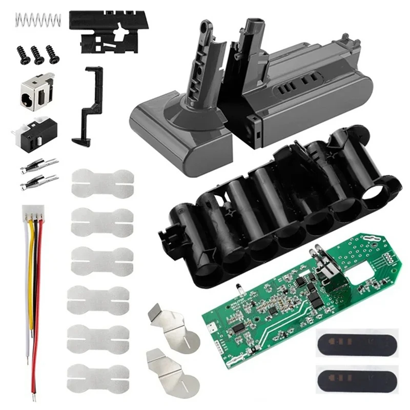 Sanq v10 bateria caixa de plástico placa proteção carregamento pcb para dyson v10 25.2v aspirador pó absoluto sv12