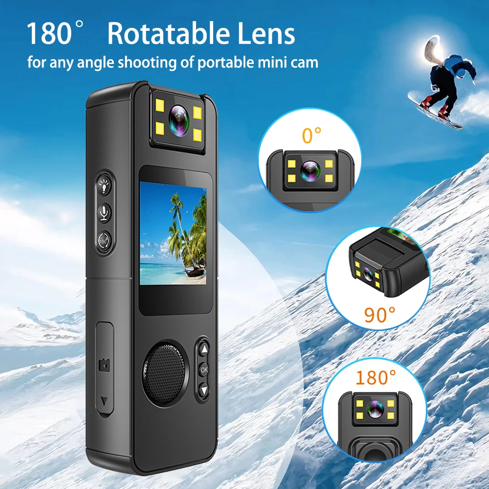 2024 Ultra HD 4K Wifi Hotspot Mini cámara grabadora de vídeo Digital portátil cámara corporal visión nocturna DVR videocámara WiFi portátil