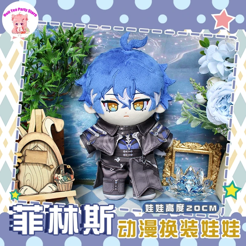 

Game Kyryll Chudomirovich Flins Genshin Impact Plush Cotton Doll Body 20cm Anime Cosplay Dress Up Clothes Outfit Toys Gift