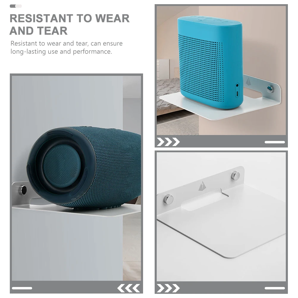 

1 Pcs Black Versatile Bluetooth Speaker Wall Stand Heavy Duty Mounting Bracket for Storage