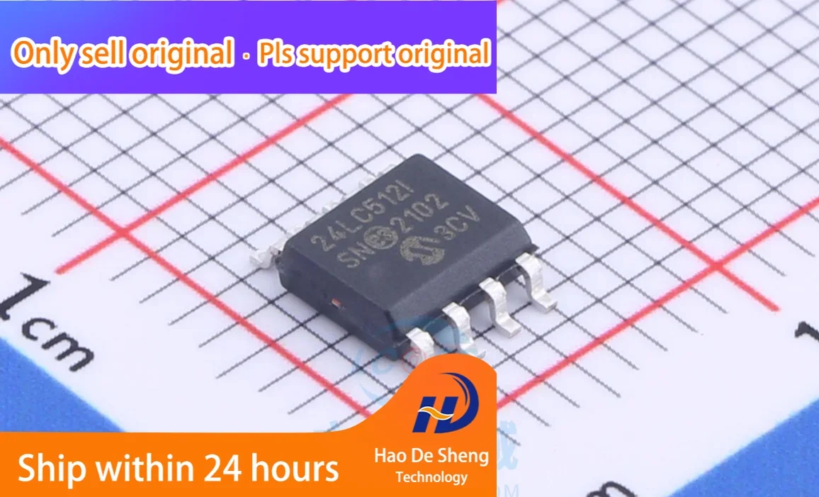 10PCS/LOT 24LC512-I/SN SOP8 EEPROM Memory IC New Original In Stock