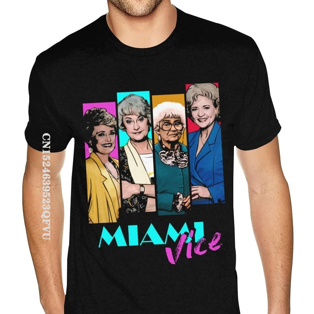 Miami Vice TV Series Tee Shirt Family America Brand T Shirt Man Oversized Anime Tshirt Men Cheap Brand Camisa Streetwear