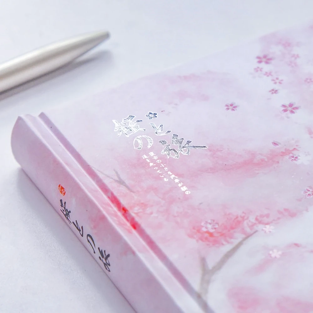 Imagem -06 - Sakura Cherry Blossom Hardcover Notebook Estilo Coreano Belos Fundos Florais para Journaling Scrapbooking e Mais b6