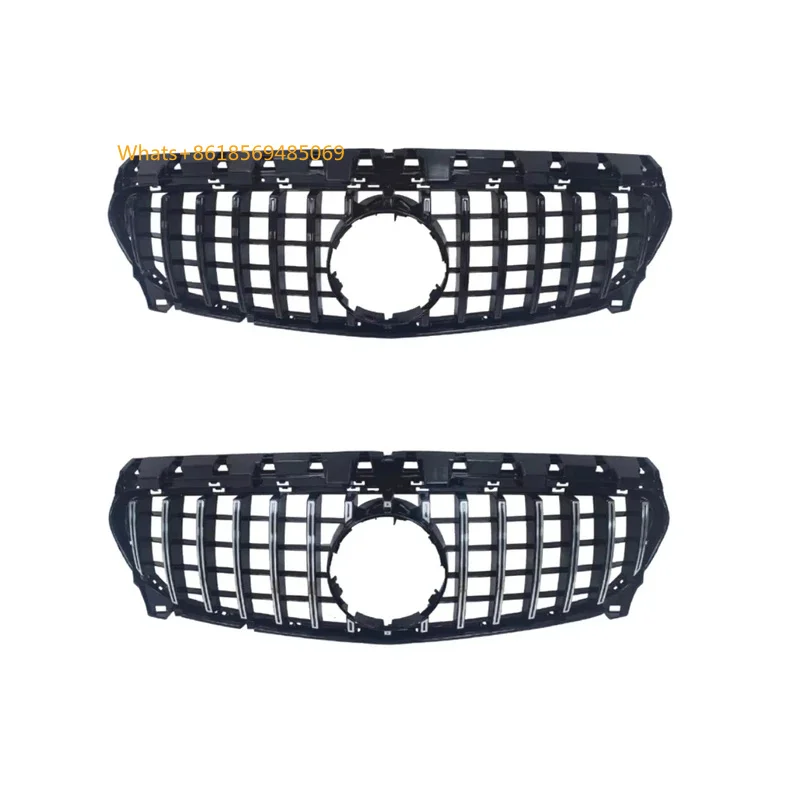 2013-2019   CLA W117 GT Style Front Bumper New Auto Grille In ABS Material