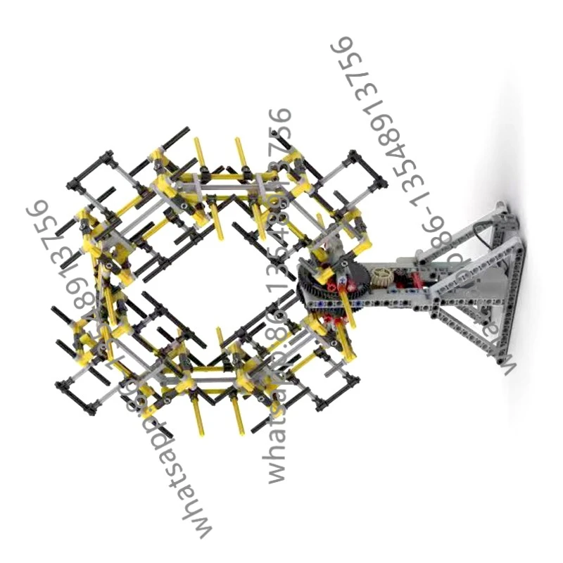 Compatible building block gear engineering machinery group model technology assembly kaleidoscope set spot