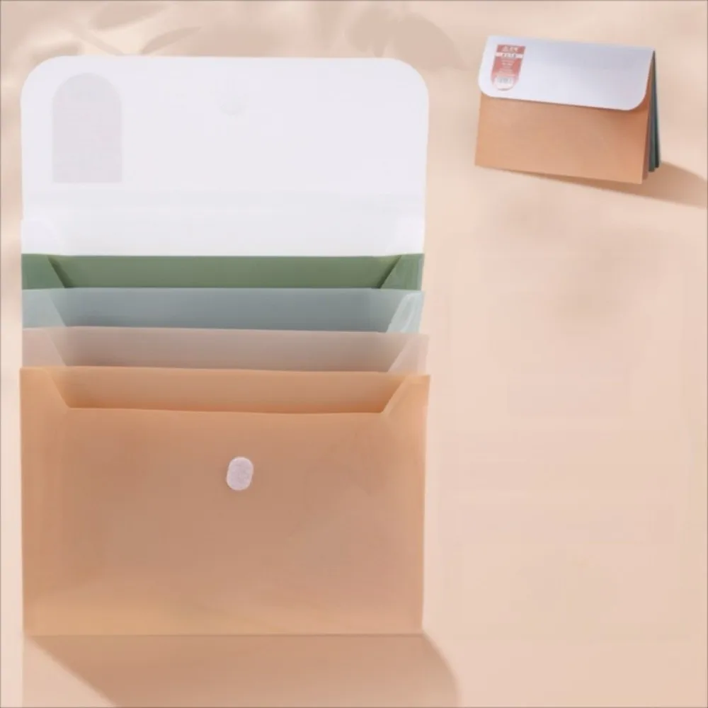 

5 Layers A4 File Folder Storage Bag Waterproof Large Capacity Portable Documents Bag Stationery Thickened Plastic File Organizer