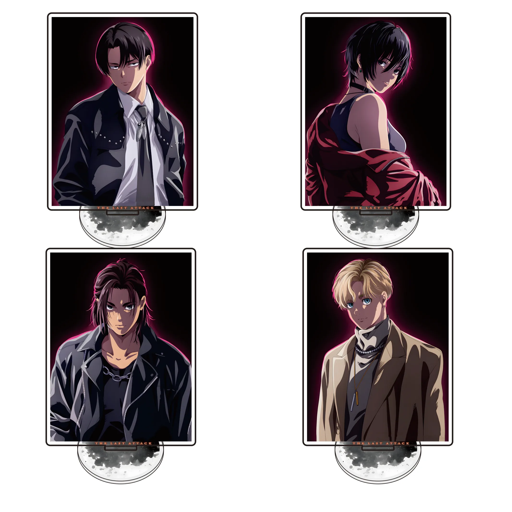 Attack on Titan 13cm Acrylic Stand Anime Eren Yeager Tabletop Decorations Accessories Decor Gifts Exquisite Products Keychain