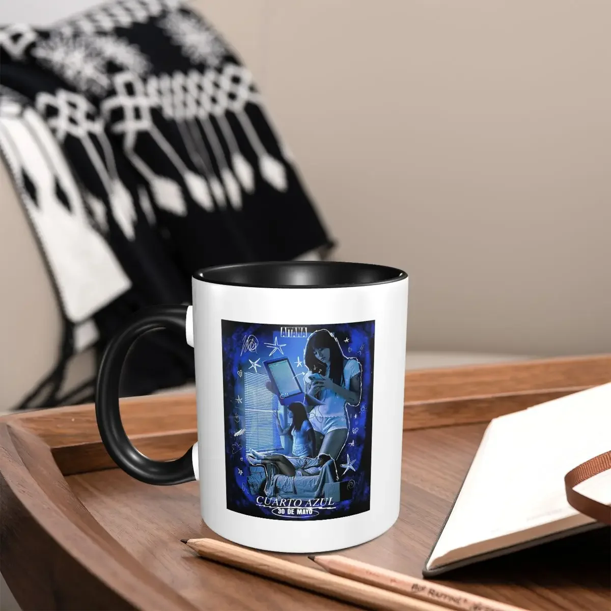 

Забавная керамическая кружка с изображением испанской певицы Айтани, для кофе, чая, молока, подарок для друзей