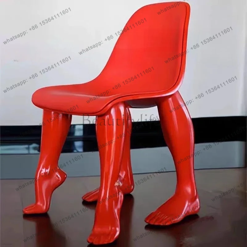 

2025Nordic light luxury creative design special-shaped FRP personalized modeling chair villa living room hotel reception