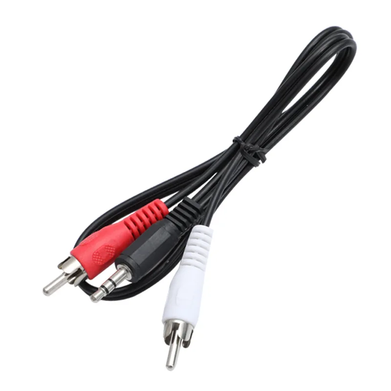 

3.5mm Jack to 2 RCA Audio Cables Stereo 3.5 mm Male to 2RCA Male Coaxial Aux Cable For Laptop Amplifier Mp3 Speakers