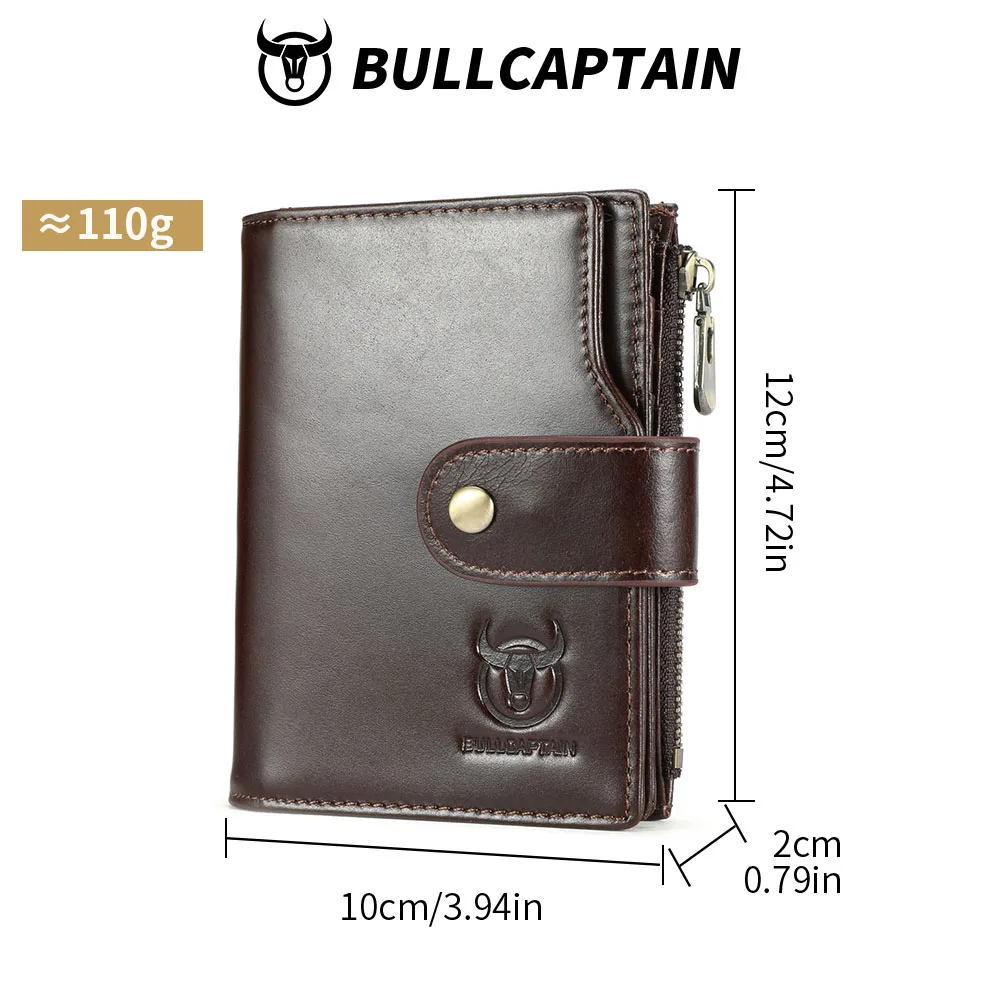 بولكابتن جلد طبيعي محافظ قصيرة للرجال تتفاعل خمر محفظة نسائية للعملات المعدنية حامل بطاقة الذكور المال كليب محفظة حقيبة يد