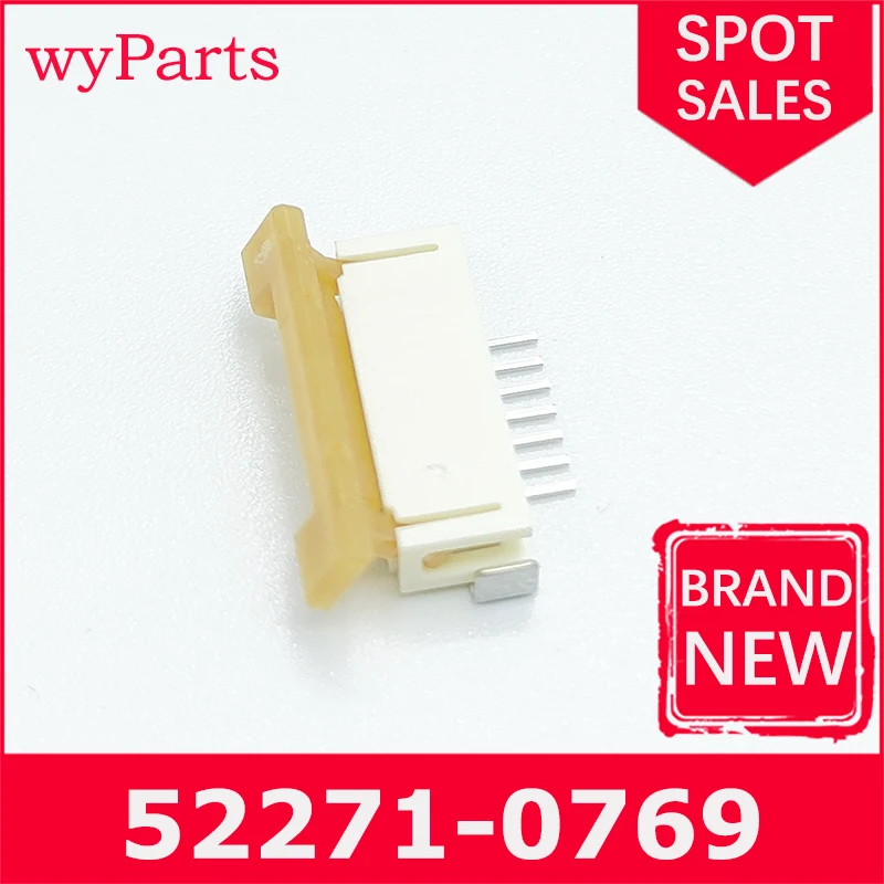 

New/1Pcs 52271-0769 FFC & FPC Connectors 1.00MM REC 07P RA SMT BOT AU 0522710769