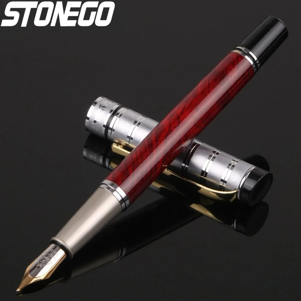 

Premium Metal Fountain Pen Smooth Writing Drawing Journal Executive Calligraphy Business Pens Elegant Gift for School Office