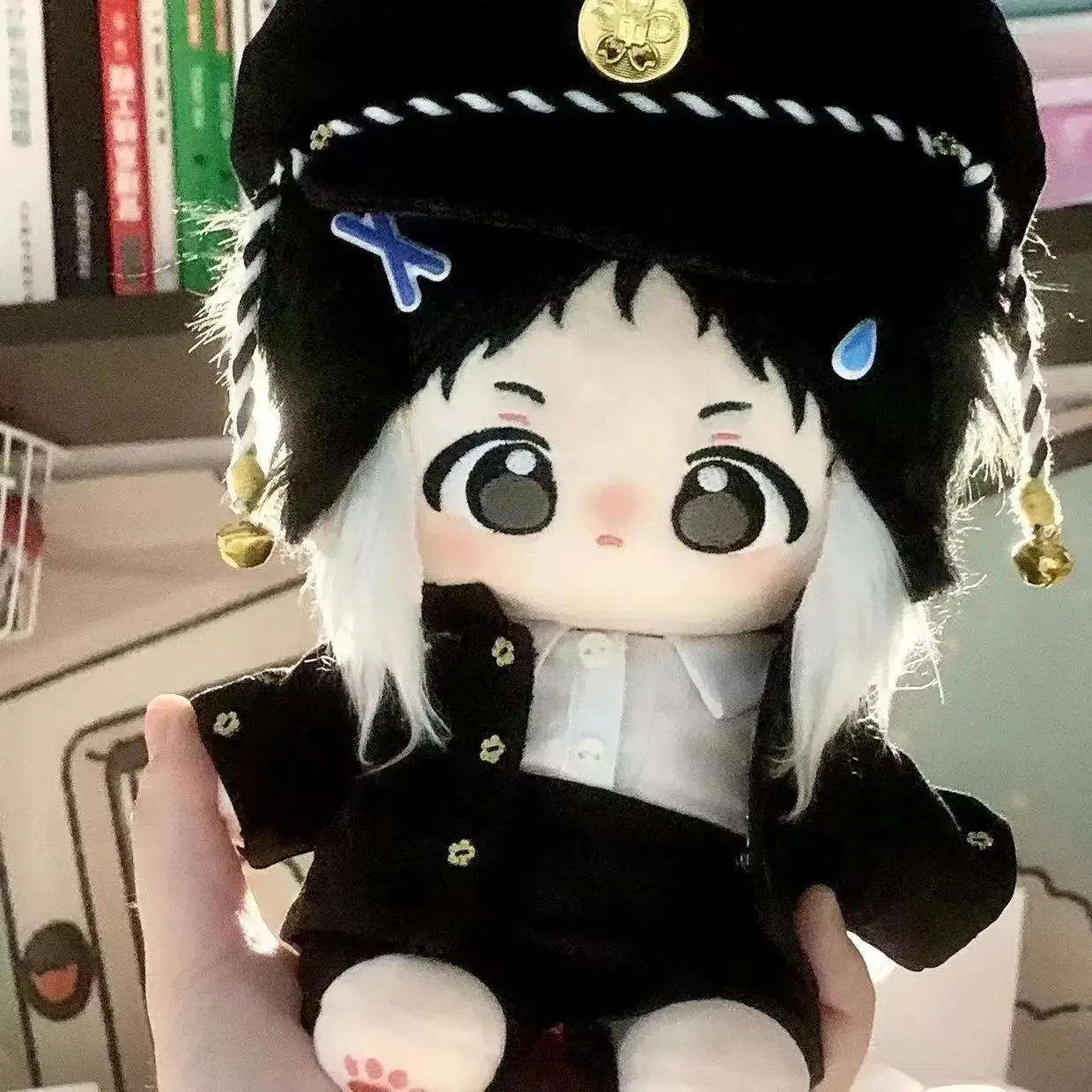 20Cm Schattige Anime Bungo Zwerfhonden Ryuunosuke Akutagawa Katoenen Poppen Verkleedpoppen Verzamelobjecten Pluche Cadeau Speelgoed Voor Kinderen