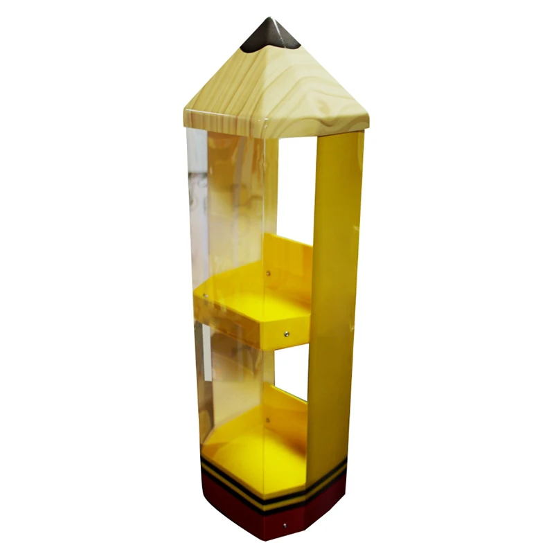 

Stationery Store Custom Creativity Pencil-Shaped Acrylic Stationery Display Stand Pen Stand Display