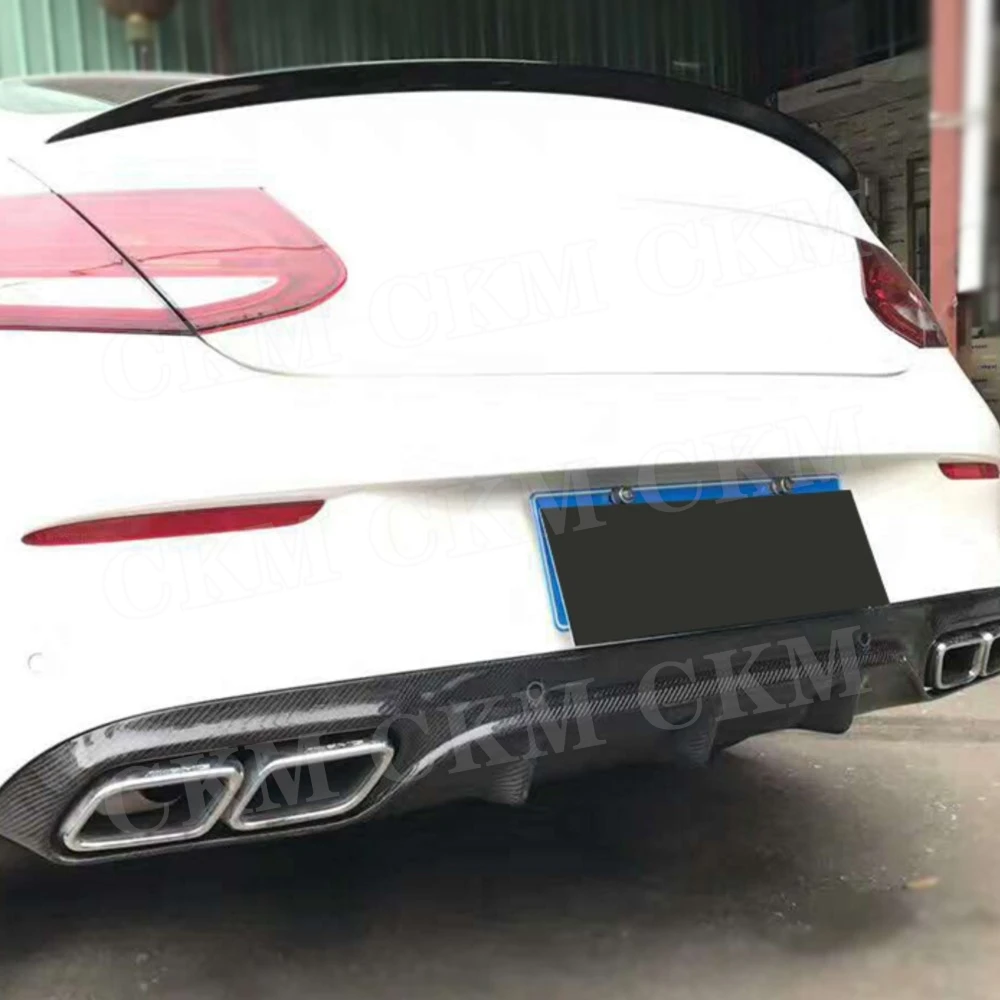 

CKMUUER Carbon Auto Rear Trunk Lip Wing Spoiler Auto for Benz W205 C205 C180 C200 C250 C300 C350 C63 AMG Coupe 2015-2017