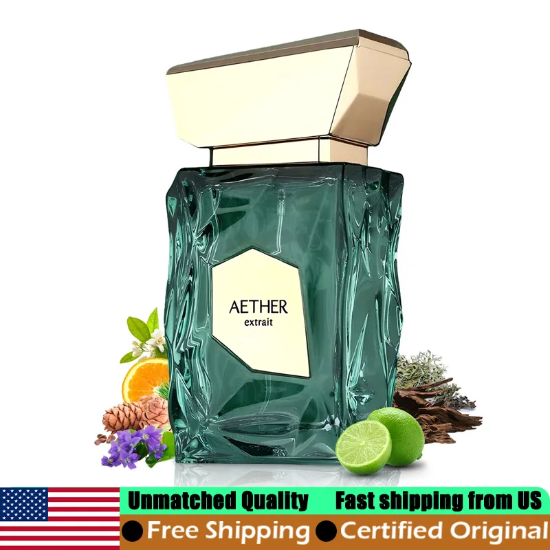

French Avenue Aether Eau de Parfum Spray 3.4 Oz Original Arab Perfumes Lasting Aromatic Fruity Unisex Pheromones Perfume 100 ML