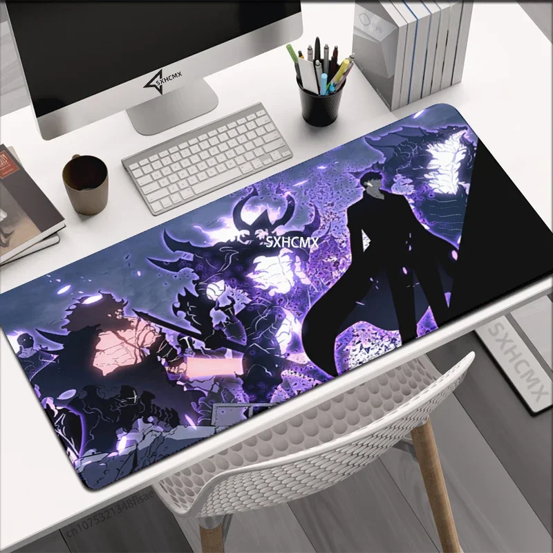 Large Mice Mat Anime Solo Leveling Gaming Accessories Rubber Mausepad Keyboard Mice Deskmat Computer Decoration Mousepad