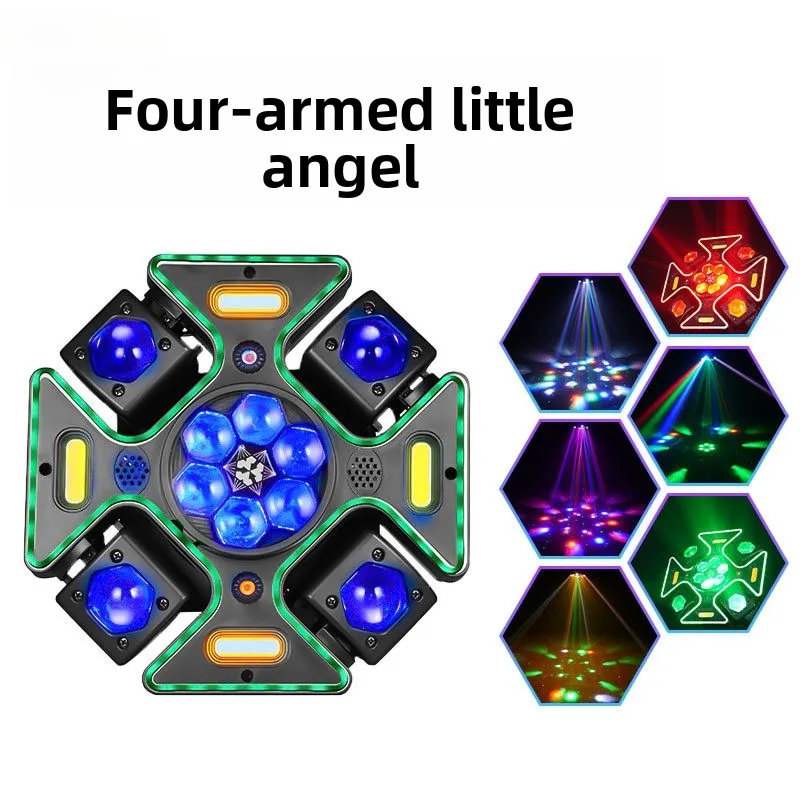 

Customized four-armed angel stage light LED KTV bar wedding performance beam of indoor atmosphere stage light