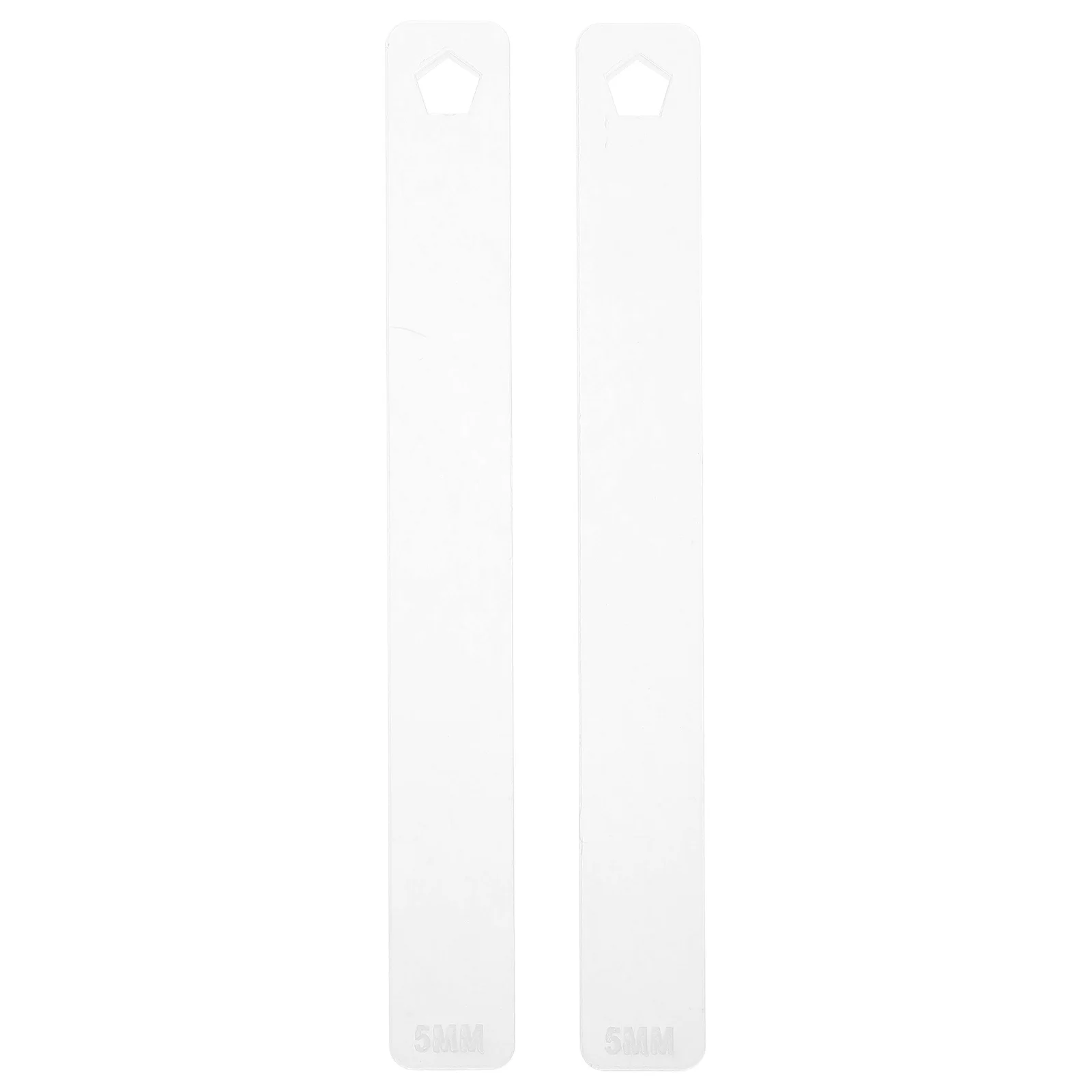 

1Pair Polymer Clay Thickness Leveling Ruler Transparent Acrylic Baking Tool Pottery Depth Guide for DIY Sculpting