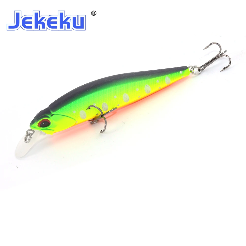 JEKEKU NEW 1pc 75mm 8.5g Hard Minnow Bait with 2 Hooks Wobbler Minnow Artificial Fishing Lure Hot Model Professional Minnow
