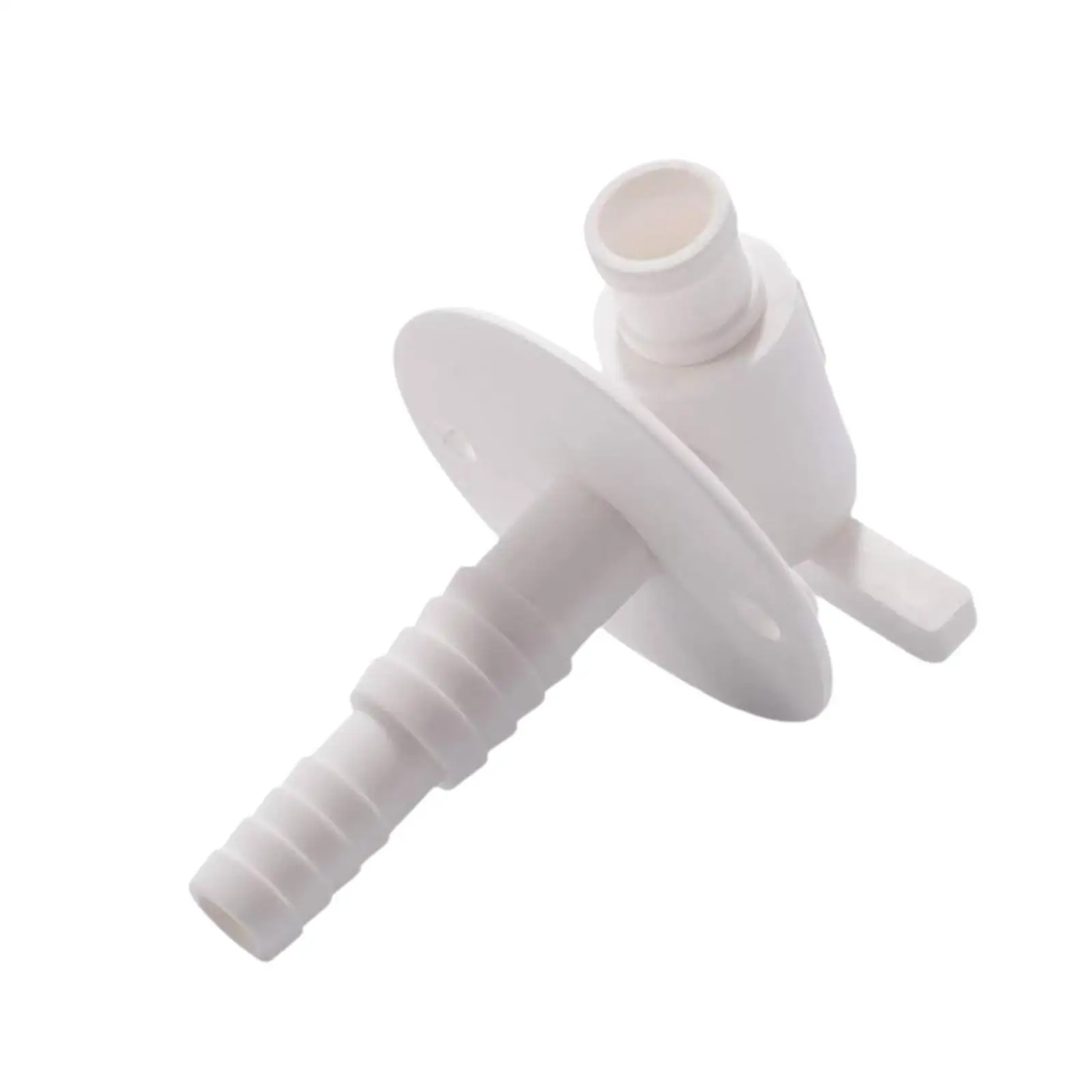 

Compact RV Freshwater Drain Valve White Plastic Universal Replacement for Water Tank System