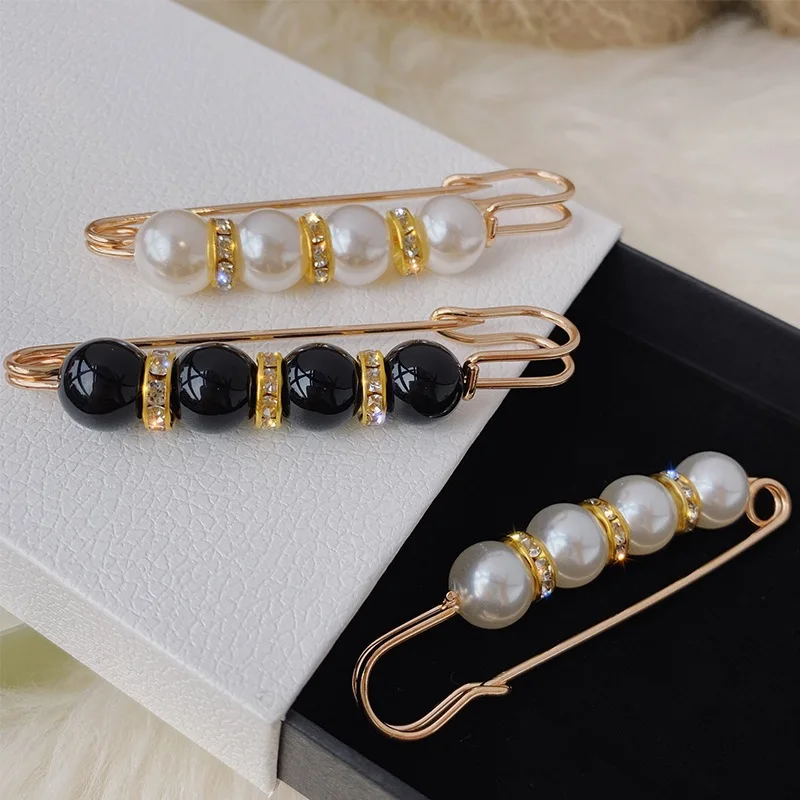 Waist-controlling Tool For Women, Diamond-encrusted Pearl Pin Brooch To Fix Skirt, Sweater Waist Chain With Jeans Waist Belt