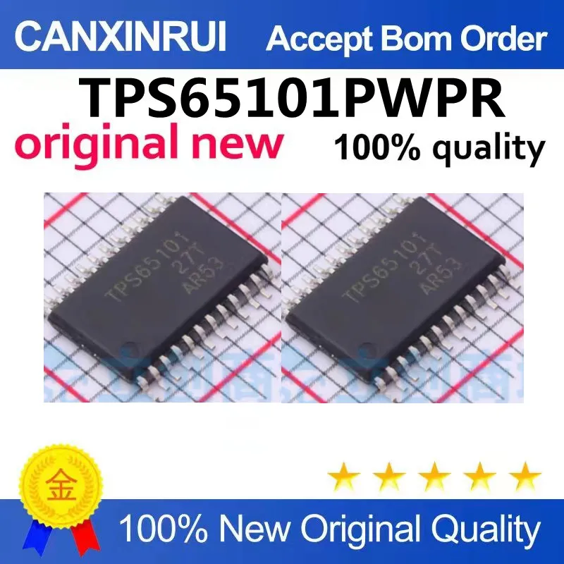 Genuine original TPS65101PWPR screen printed TPS65101 linear regulator IC HTSSOP24