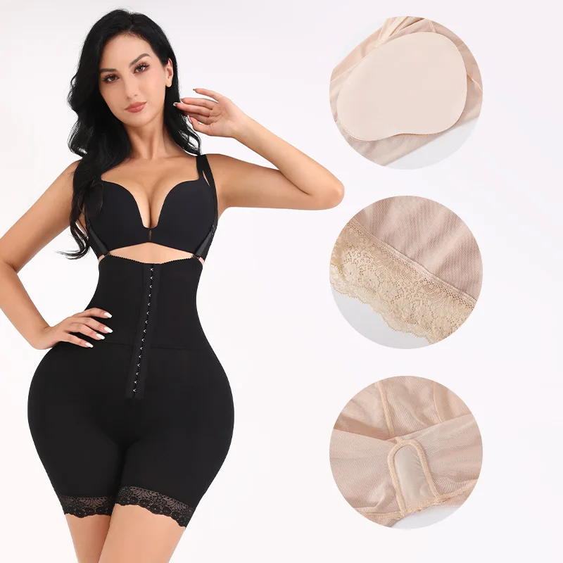 

Light Shapewear Women Control Panties Hip Pads Enhancer Shapwear Bodysuuit Ajdustable Straps