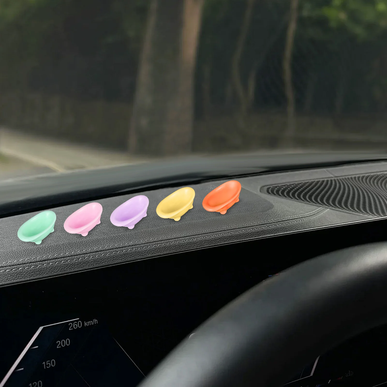 

8pcs Colored Miniature Resin Microlandscape Ornaments House Bathroom Decor Simulation Bathtub Accessories Mini Resin Bathtub