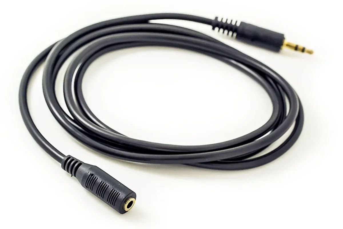 5pcs 1.5 Meter Audio Extension Cable 3.5mm Jack Male To Female AV Cable Audio Extender Cord for Computer Mobile Phones Amplifier