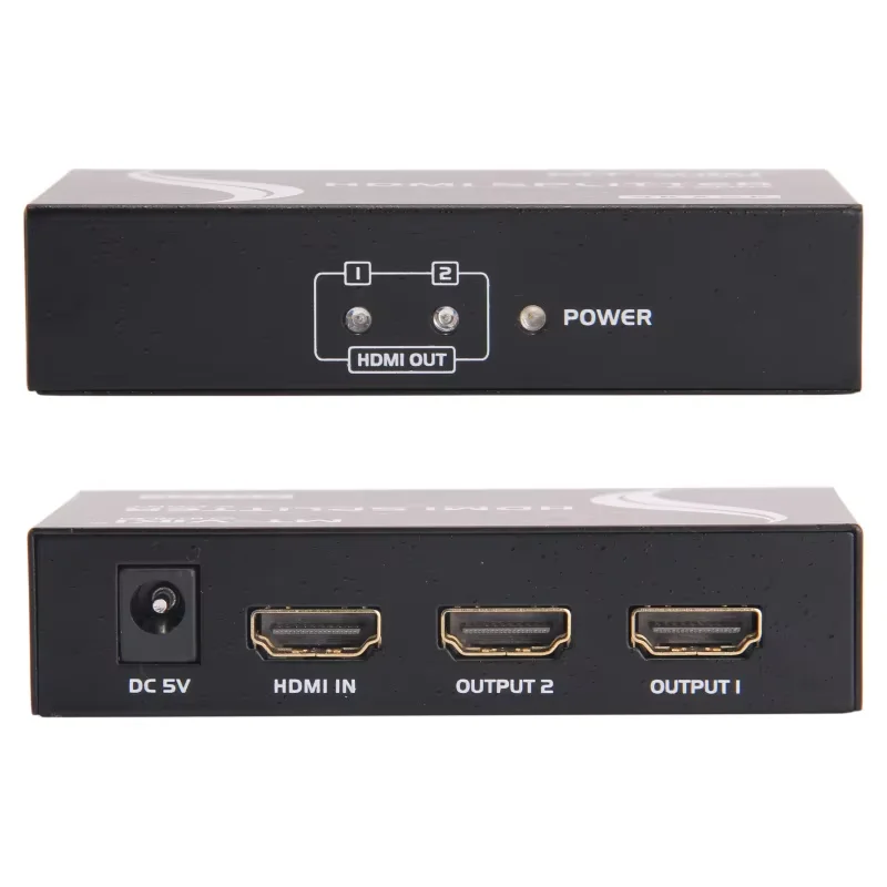 MT-VIKI 2Port HDMI-compatible Splitter 1 Input 2 Output Simultaneous Output Of The Support 3D 4K HD splitter With power MT-SP142