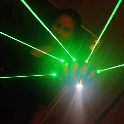 

Laser LED Glove Light Nightclub Bar KTV Stage Performance Props Youth Long Sleeve No Cuff Party Gloves Laser Illuminated