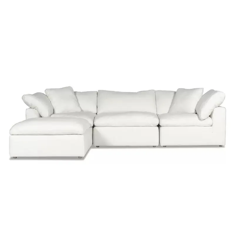 

Compact Straight-Back Fabric Sofa Vacuum Compressed Cloud Feel L-Shaped Sofa for Living Rooms Sectional Foam Sofa Set Furniturep