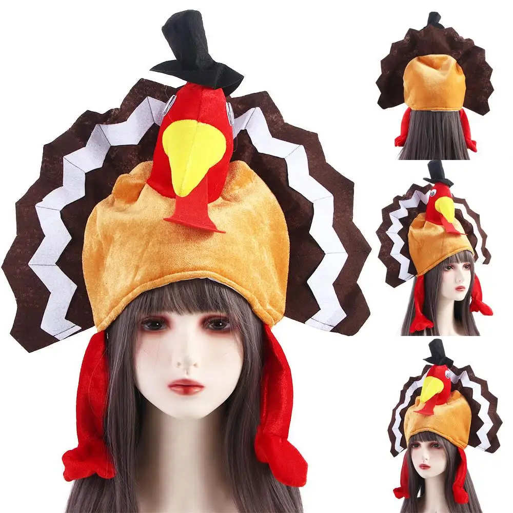 

Chicken Leg Thanksgiving Day Thanksgiving Themed Party Carnival Party Hat Turkey Hat Chicken Feet Festival Costume Cute Caps