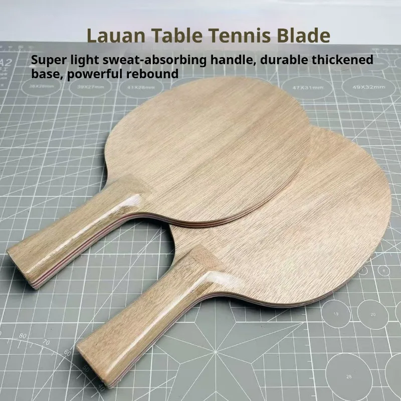 Lauan Surface Table Tennis Blade 5 Wood + 2 Simulated Carbon Layer DIY Professional Ping Pong Bat Paddle for Offense & Defense