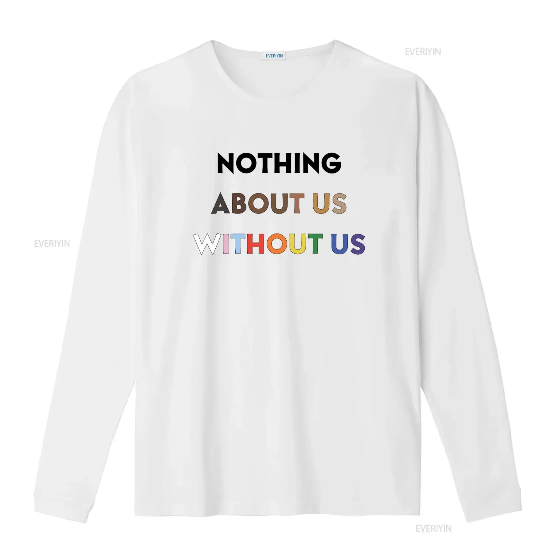 Oversized Boxy T Shirt Nothing About Us Without LGBTQ Disability Human Rights Equality Diversity Queer POC Ally Advocacy