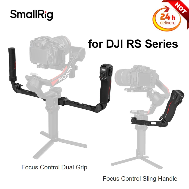 SmallRig Focus Control Dual Grip / Sling Handgrip for DJI RS 4 RS2 RS3 RS4 Pro Stabilizer Grip Gimbal Handle For Photography