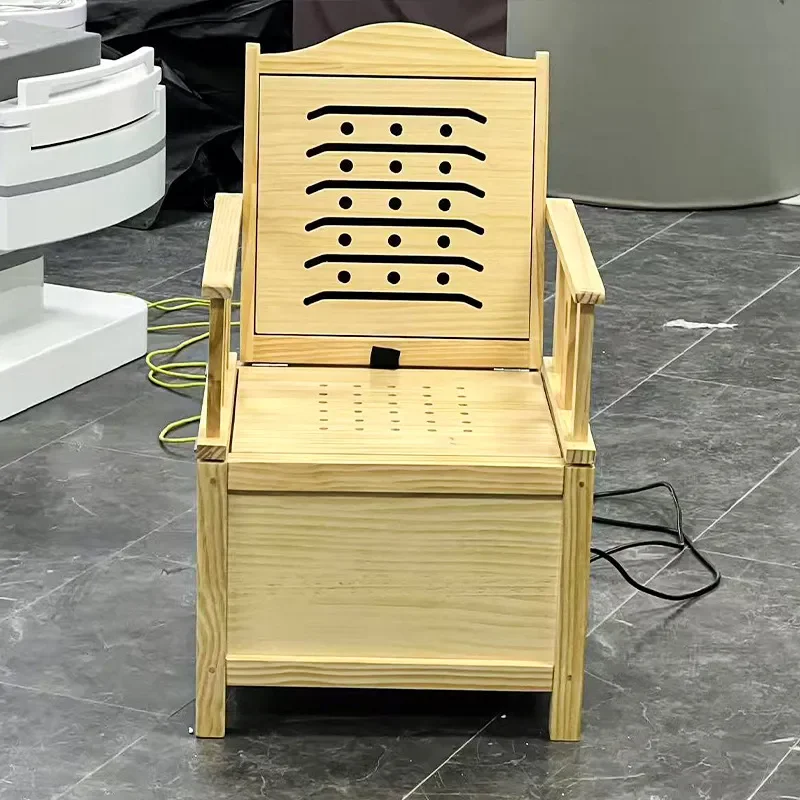 Graphene Heating Plate Far Infrared Moxibustion Chair Fumigation Sweat Steamer Warming Therapy Device for Home Use