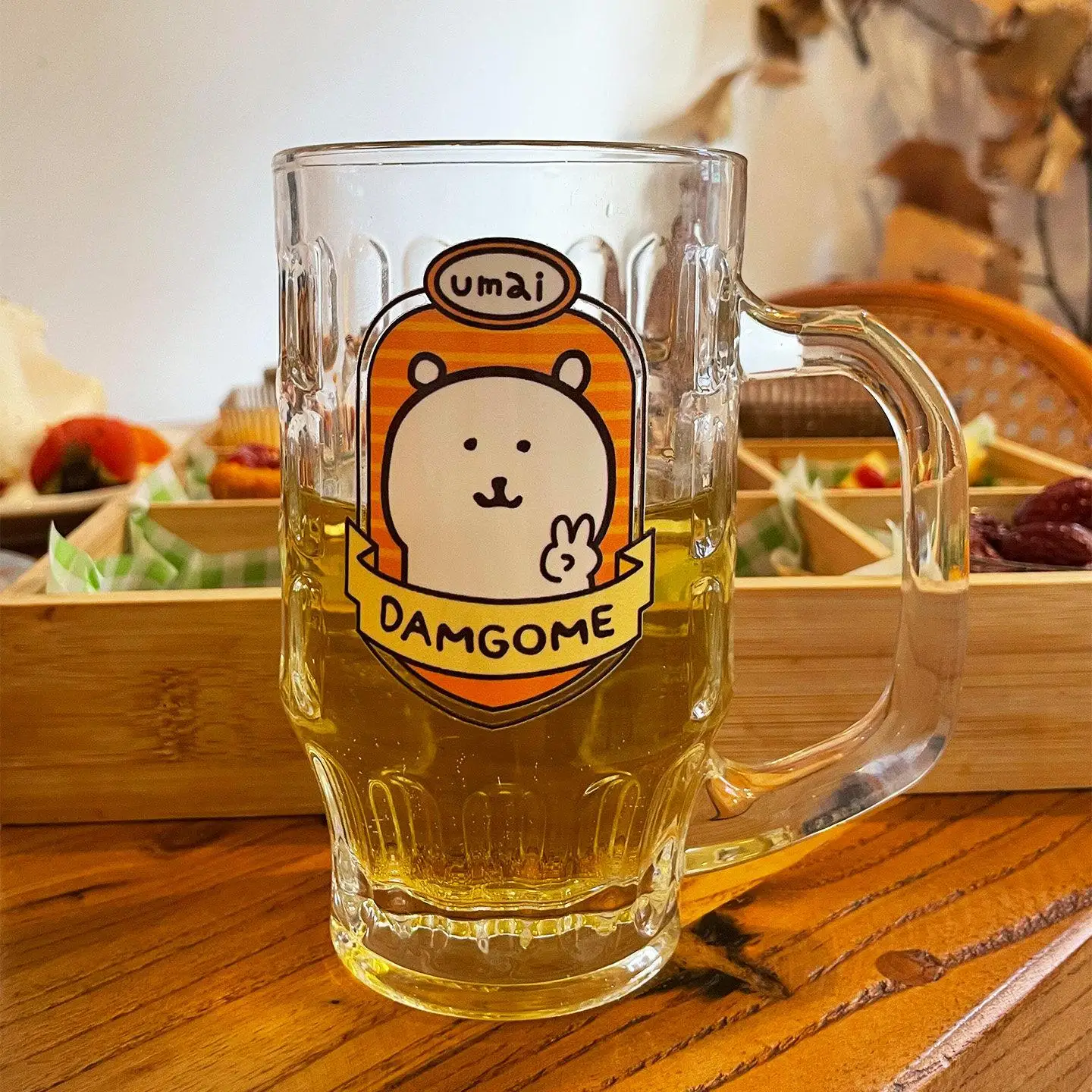 

Large Capacity Beer Glass Self-deprecating Bear High Borosilicate Glass Home Use Ins Style Juice Cup Small Water Cup