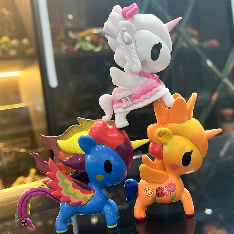 Lps Dogs Rare Blind Box Colorful Horse Unicorn Toy Anime Figures Caja Ciega Unicorno  Rare Blind Box Toys Kid Gift