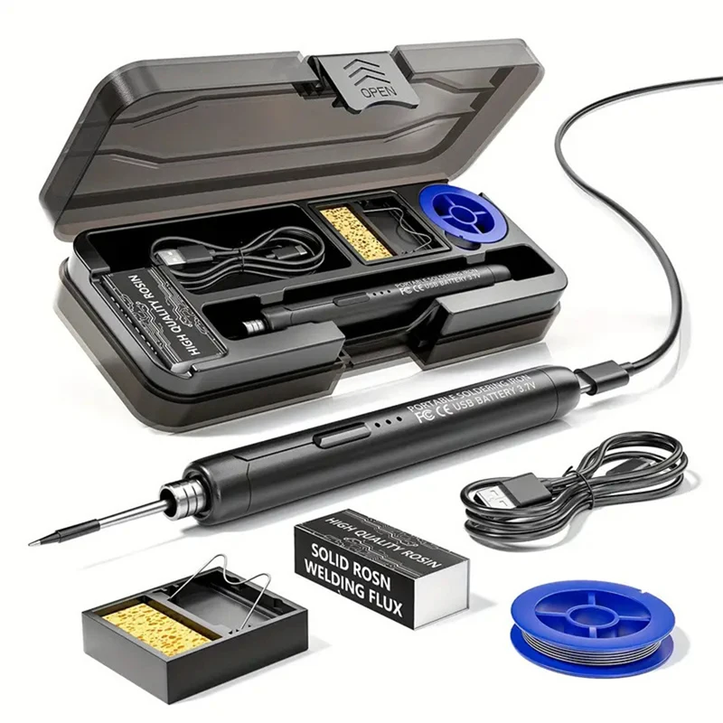 USB Wireless Digital Electric Soldering Iron Adjustable Temp